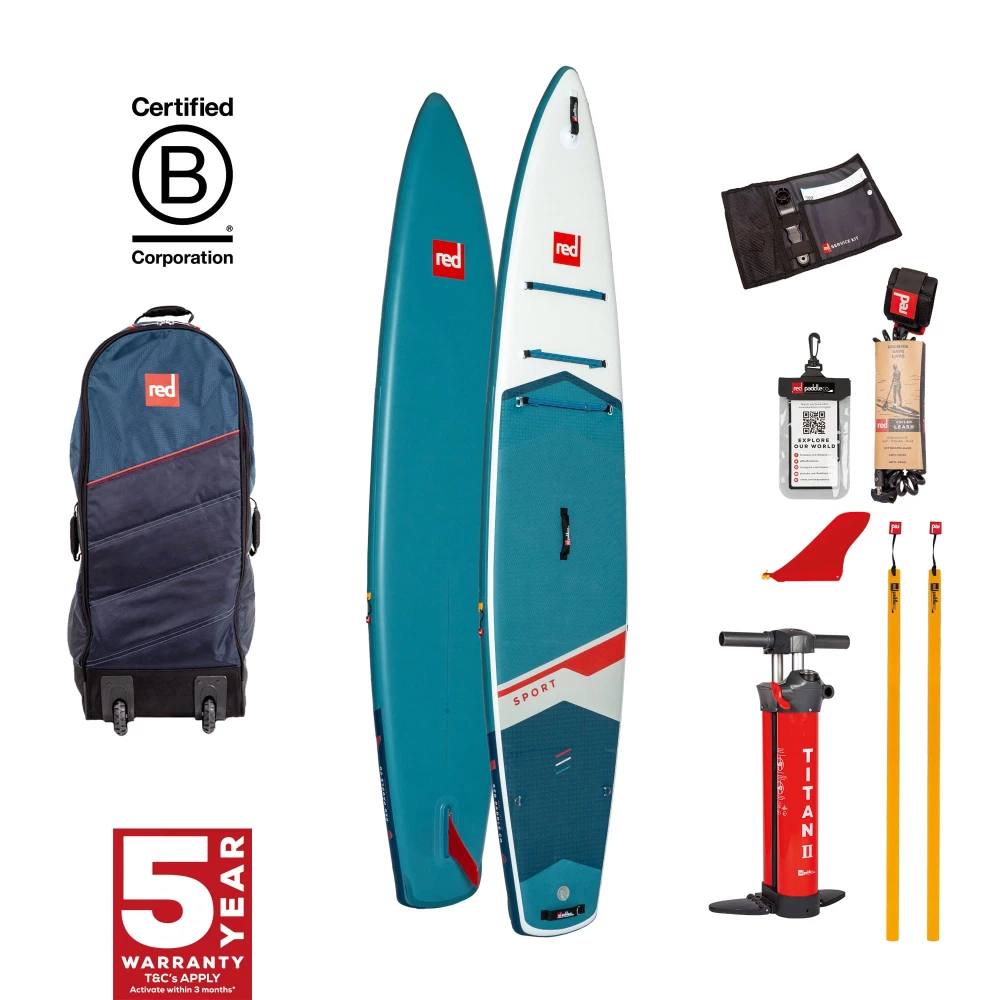 Надувная доска для SUP серфинга Red Paddle Co 12'6" Sport MSL 800  2025